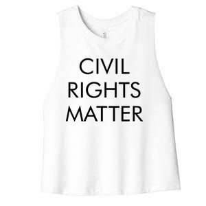 Civil Rights Matter Women's Racerback Cropped Tank