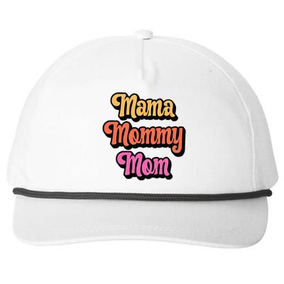 Cool Retro Mom Gift Mama Mommy Mom Snapback Five-Panel Rope Hat