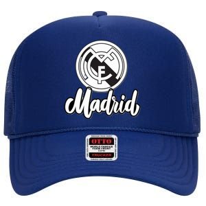 Cool Real Madrid Football Soccer Team High Crown Mesh Back Trucker Hat