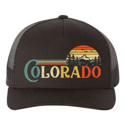 Colorado Rocky Mountain Sun Boulder Hiking Yupoong Adult 5-Panel Trucker Hat