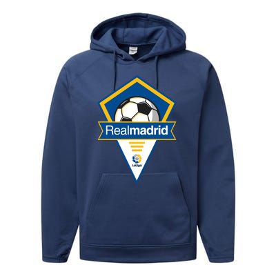 Cool Real Madrid Symbol Soccer Performance Fleece Hoodie