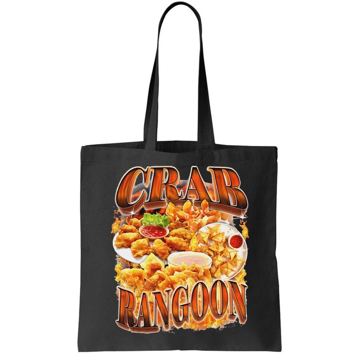 Crab Rangoon Meme Bootleg Rap Style 90s Vintage Funny 1990s Bag