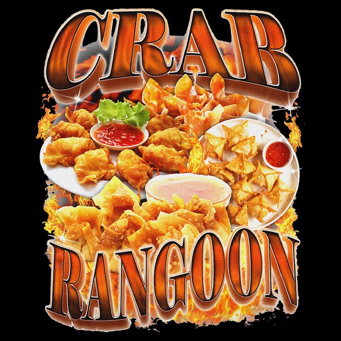 Crab Rangoon Meme Bootleg Rap Style 90s Vintage Funny 1990s Bag