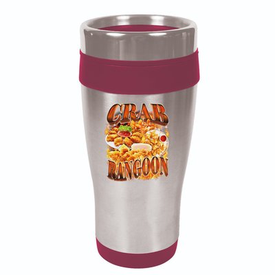 Crab Rangoon Meme Bootleg Rap Style 90s Vintage Funny 1990s 16oz Travel Tumbler