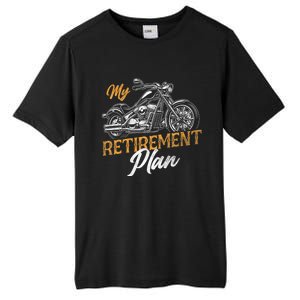 Classic Retired Motorcycle Biker My Retirement Plan Grandpa Tall Fusion ChromaSoft Performance T-Shirt