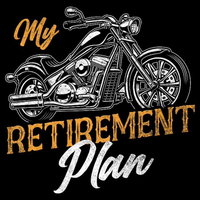 Classic Retired Motorcycle Biker My Retirement Plan Grandpa 16 in Basic Backpack
