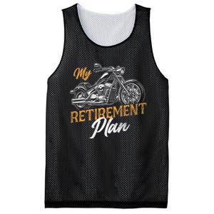 Classic Retired Motorcycle Biker My Retirement Plan Grandpa Mesh Reversible Basketball Jersey Tank