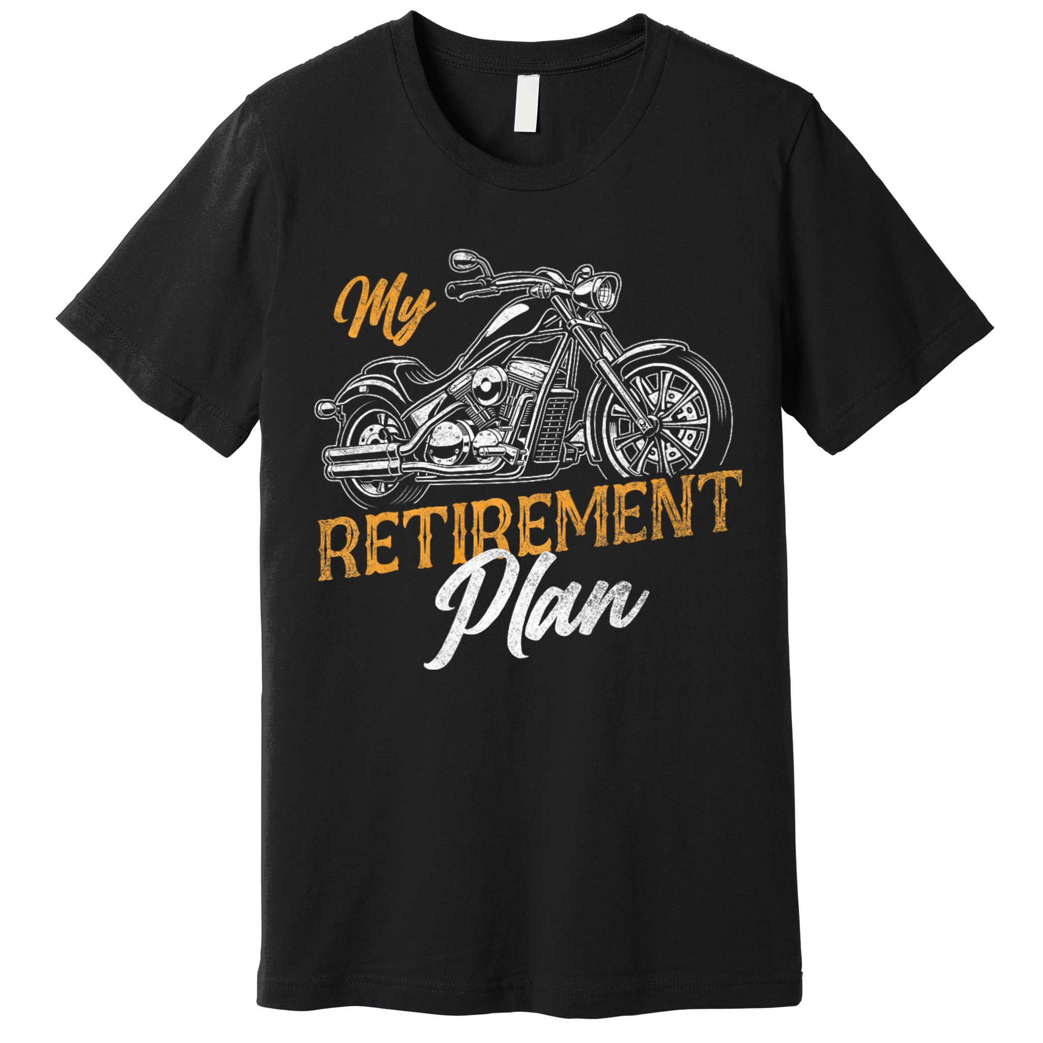 Classic Retired Motorcycle Biker My Retirement Plan Grandpa Premium T-Shirt