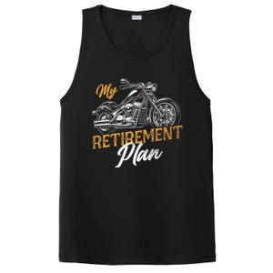 Classic Retired Motorcycle Biker My Retirement Plan Grandpa PosiCharge Competitor Tank