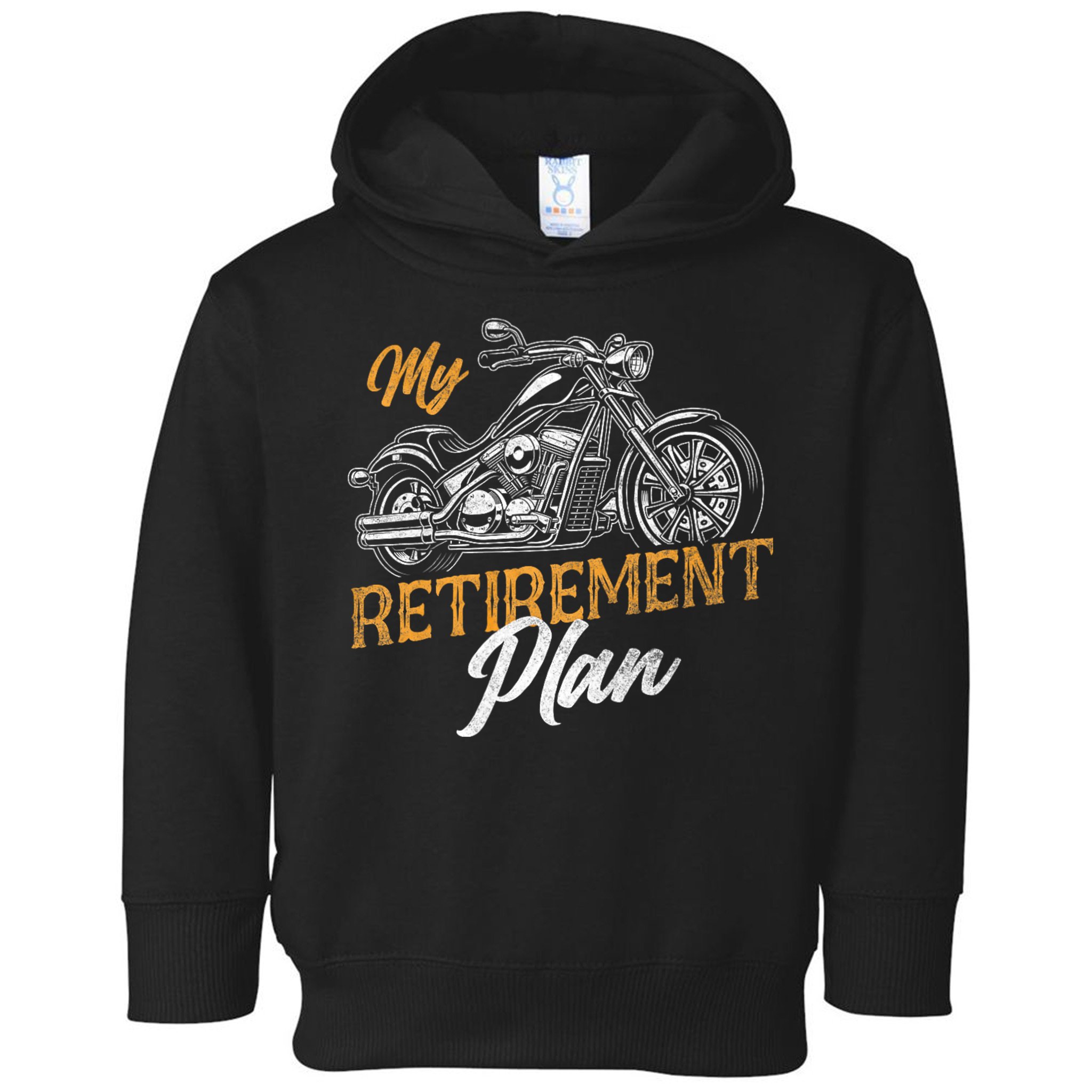 Classic Retired Motorcycle Biker My Retirement Plan Grandpa Toddler Hoodie
