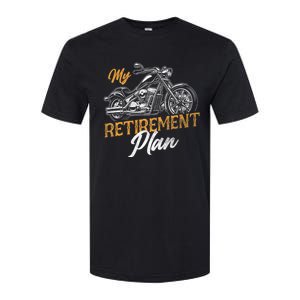 Classic Retired Motorcycle Biker My Retirement Plan Grandpa Softstyle CVC T-Shirt