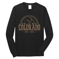 Colorado Rocky Mountains Est. 1876 Hiking Outdoor Long Sleeve Shirt