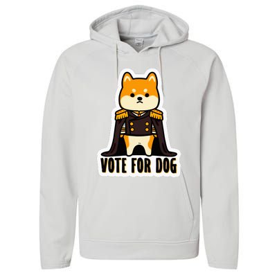 Captain Rufus Montgomery Vote For Dog Performance Fleece Hoodie