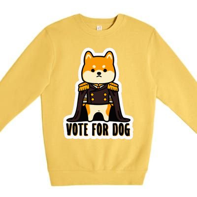 Captain Rufus Montgomery Vote For Dog Premium Crewneck Sweatshirt