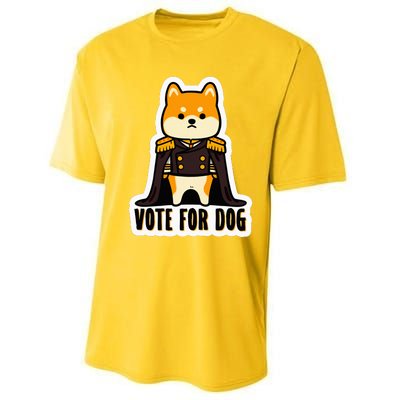 Captain Rufus Montgomery Vote For Dog Performance Sprint T-Shirt