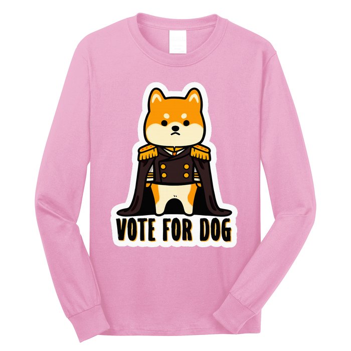 Captain Rufus Montgomery Vote For Dog Long Sleeve Shirt