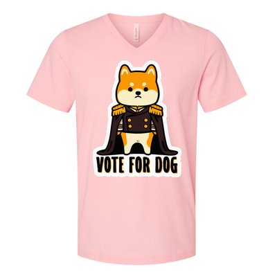 Captain Rufus Montgomery Vote For Dog V-Neck T-Shirt