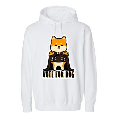 Captain Rufus Montgomery Vote For Dog Garment-Dyed Fleece Hoodie