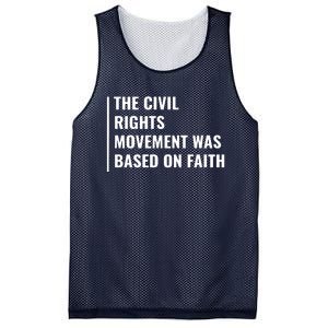 Civil Rights Movement Was Based On Faith Mesh Reversible Basketball Jersey Tank