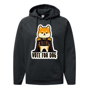 Captain Rufus Montgomery Vote For Dog Performance Fleece Hoodie