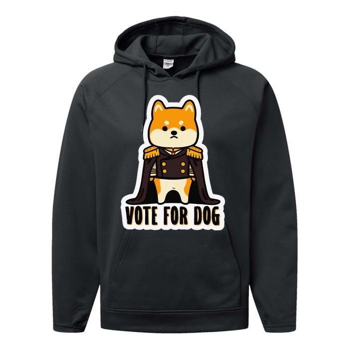 Captain Rufus Montgomery Vote For Dog Performance Fleece Hoodie