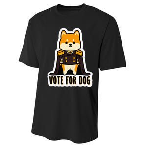 Captain Rufus Montgomery Vote For Dog Performance Sprint T-Shirt