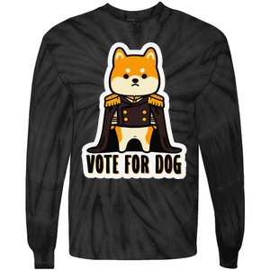 Captain Rufus Montgomery Vote For Dog Tie-Dye Long Sleeve Shirt