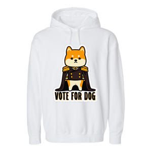 Captain Rufus Montgomery Vote For Dog Garment-Dyed Fleece Hoodie