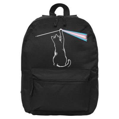 Cat Rock Music Pride Lgbt Cat Lover Gift 16 in Basic Backpack
