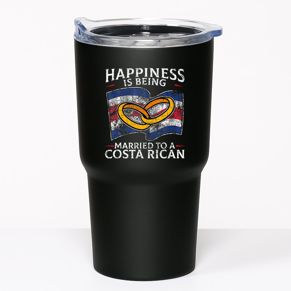 Costa Rica Marriage Costa Rican Heritage Married Flag Tumbler