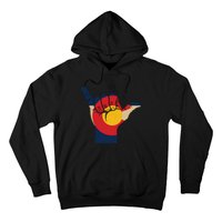 Colorado Rocky Mountain Shirts Shaka Sign Flag Of Colorado Hoodie