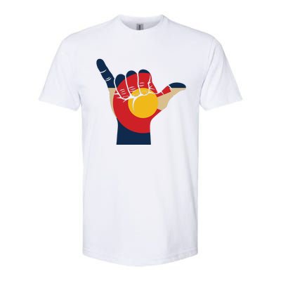 Colorado Rocky Mountain Shirts Shaka Sign Flag Of Colorado Softstyle CVC T-Shirt