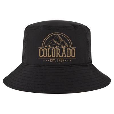 Colorado Rocky Mountains Est. 1876 Hiking Outdoor Cool Comfort Performance Bucket Hat