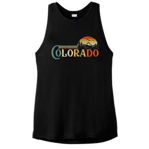 Colorado Rocky Mountain Sun Boulder Hiking Ladies PosiCharge Tri-Blend Wicking Tank