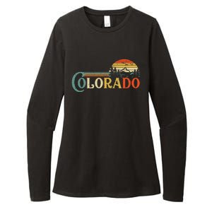 Colorado Rocky Mountain Sun Boulder Hiking Womens CVC Long Sleeve Shirt