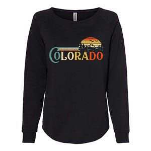 Colorado Rocky Mountain Sun Boulder Hiking Womens California Wash Sweatshirt