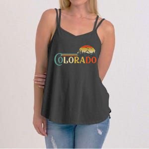 Colorado Rocky Mountain Sun Boulder Hiking Women's Strappy Tank