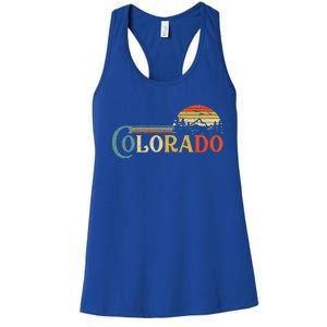 Colorado Rocky Mountain Sun Boulder Hiking Women's Racerback Tank