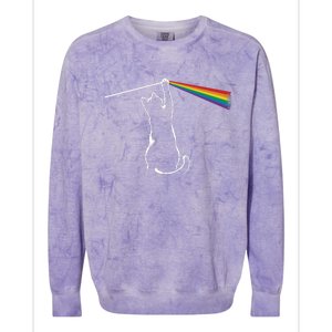 Cat Rock Music Band Concert Colorblast Crewneck Sweatshirt