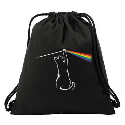 Cat Rock Music Band Concert Drawstring Bag