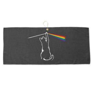 Cat Rock Music Band Concert Large Microfiber Waffle Golf Towel