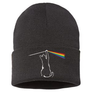 Cat Rock Music Band Concert Sustainable Knit Beanie