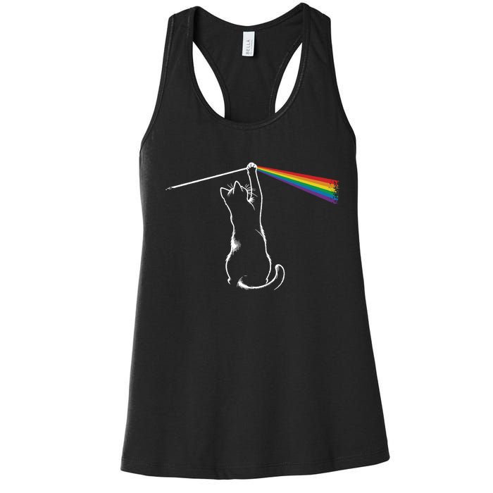 Cat Rock Music Band Concert Women's Racerback Tank