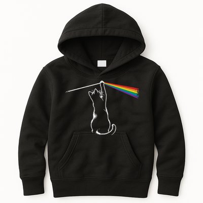 Cat Rock Music Band Concert Kids Hoodie