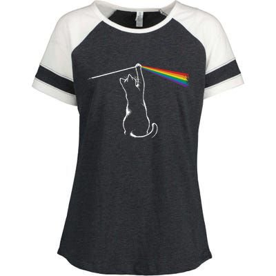 Cat Rock Music Band Concert Enza Ladies Jersey Colorblock Tee