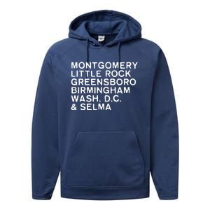 Civil Rights Movement Inspirational Black History Month Performance Fleece Hoodie