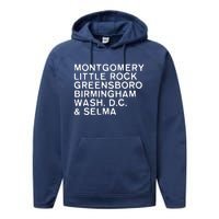 Civil Rights Movement Inspirational Black History Month Performance Fleece Hoodie