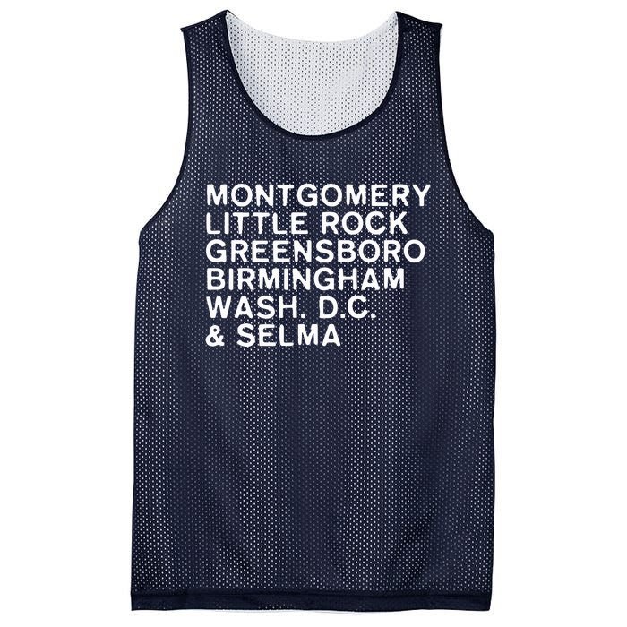 Civil Rights Movement Inspirational Black History Month Mesh Reversible Basketball Jersey Tank