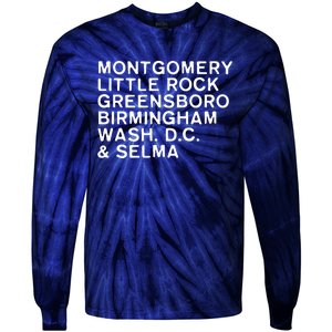 Civil Rights Movement Inspirational Black History Month Tie-Dye Long Sleeve Shirt