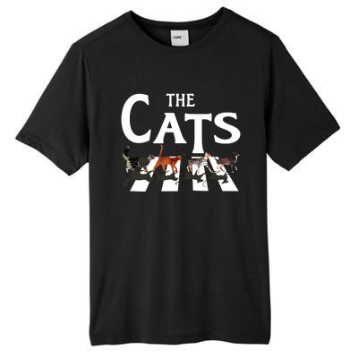 Cat Rock Music Funny Cat Lover Gifts Tall Fusion ChromaSoft Performance T-Shirt